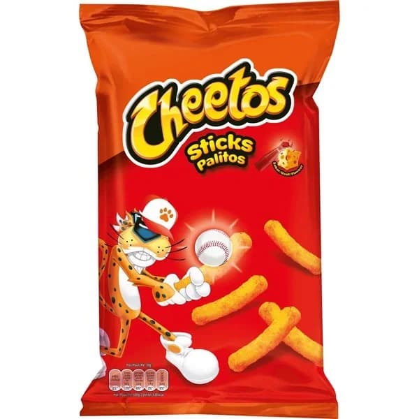 Aperitivo sabor queso-ketchup CHEETOS STICKS, bolsa 96 g - 0.1 kg - Imagen del producto en Findit