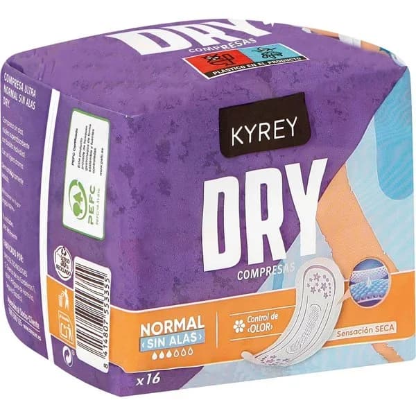 Compresas Ultra Normal Sin Alas Dry - 1 ud - Imagen del producto en Findit