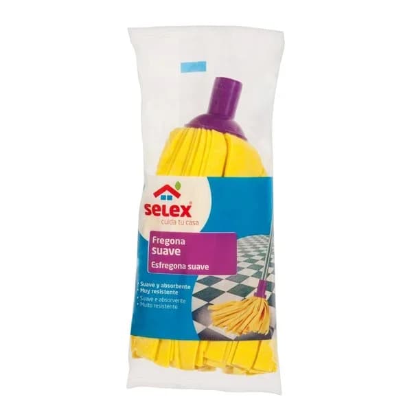 Fregona Suave Tiras Amarillas - 1 ud - Imagen del producto en Findit