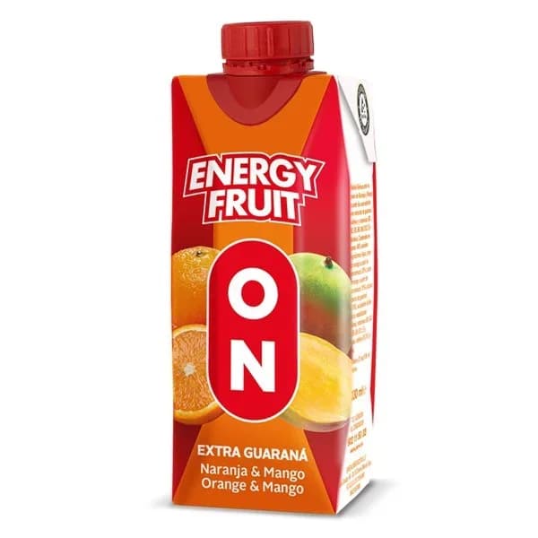 Bebida de fruta de naranja y mango con extracto de guaraná Juver brik 33 cl. - 0.33 l - Imagen del producto en Findit