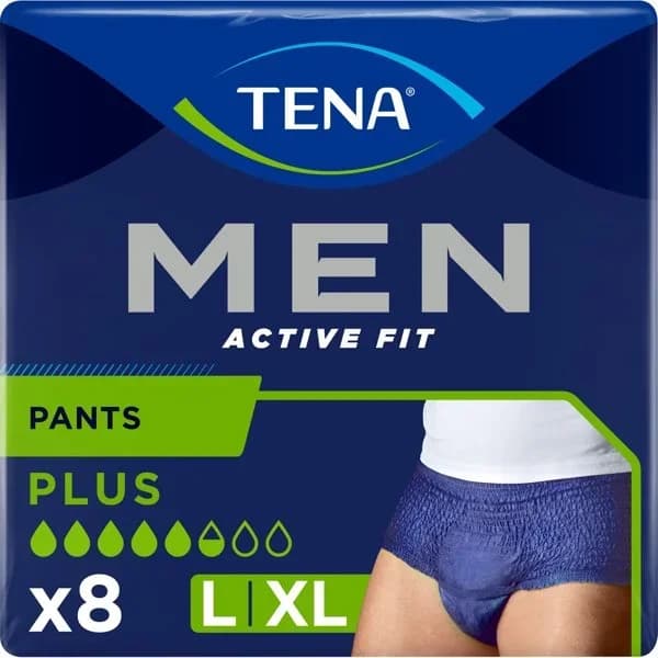 Pants incontinencia Active Fit Talla L TENA Men, paquete 9 uds - 9 ud - Imagen del producto en Findit