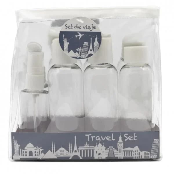 Set de viaje Botellas rellenables de 3x100 ml + 50 ml. 1 ud. - 1 ud - Imagen del producto en Findit