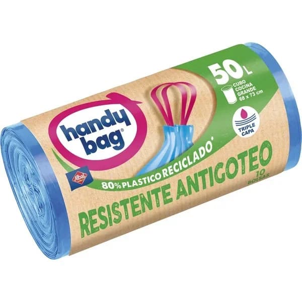 Bolsa Basura 50L Resistente Antigoteo - 1 ud - Imagen del producto en Findit