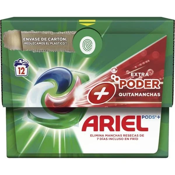 Detergente máquina todo en uno ultra oxi Ariel caja 12 lavados - 11.98 ud - Imagen del producto en Findit