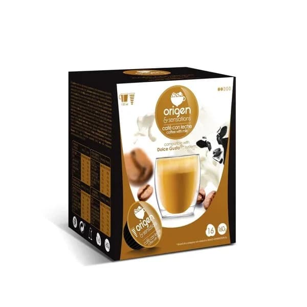 Café Cápsula DG con Leche 16UD - 1 ud - Imagen del producto en Findit