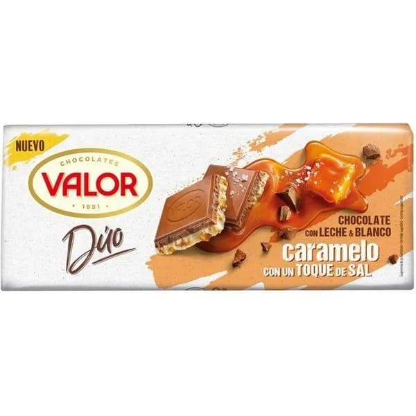 Chocolate con leche & blanco caramelo con toque de sal Valor 170 g. - 0.17 kg - Imagen del producto en Findit