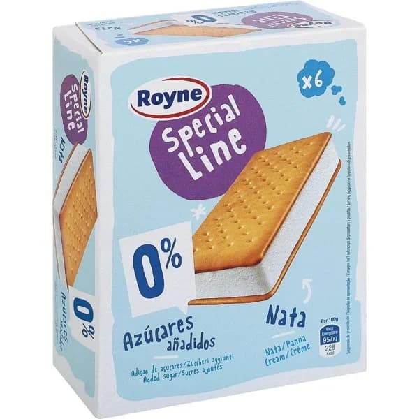 Sándwich Nata sin Azúcar - 0.27 kg - Imagen del producto en Findit