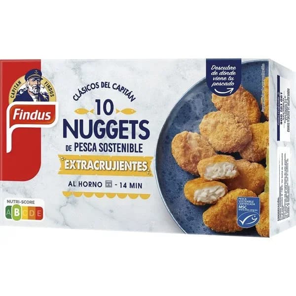Nuggets extracrujientes de pesca sostenible FINDUS, caja 245 g - 0.25 kg - Imagen del producto en Findit