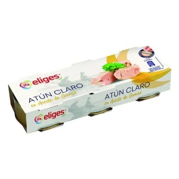 Atún claro en aceite de girasol 3x70 g - 0.16 kg - Imagen del producto en Findit