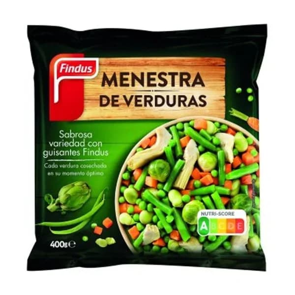 Menestra de verdura FINDUS, bolsa 400 g - 0.4 kg - Imagen del producto en Findit