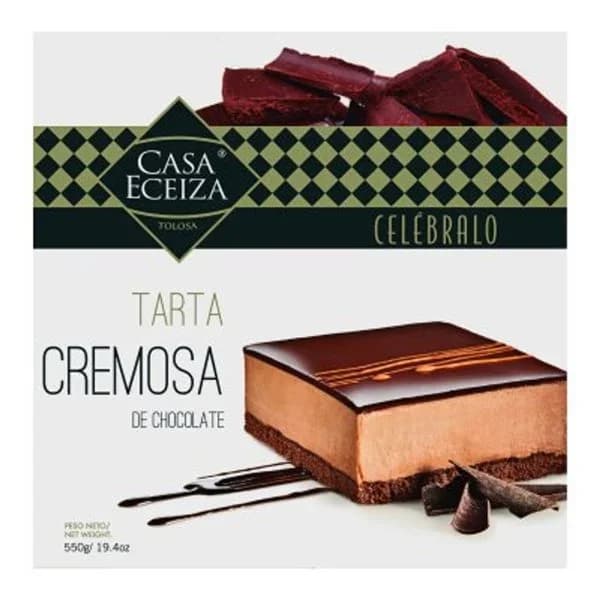 Tarta cremosa de chocolate CASA ECEIZA, caja 550 g - 0.55 kg - Imagen del producto en Findit