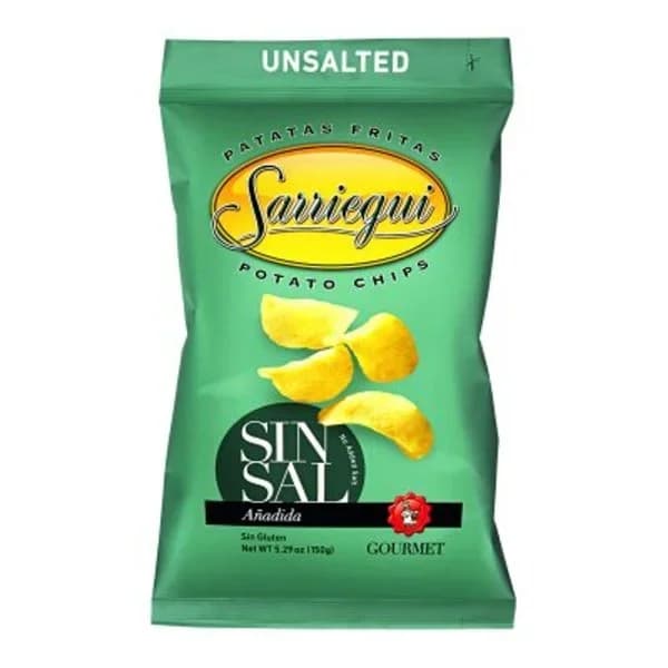 Patatas sin sal en aceite de oliva SARRIEGUI, bolsa 150 g - 0.15 kg - Imagen del producto en Findit