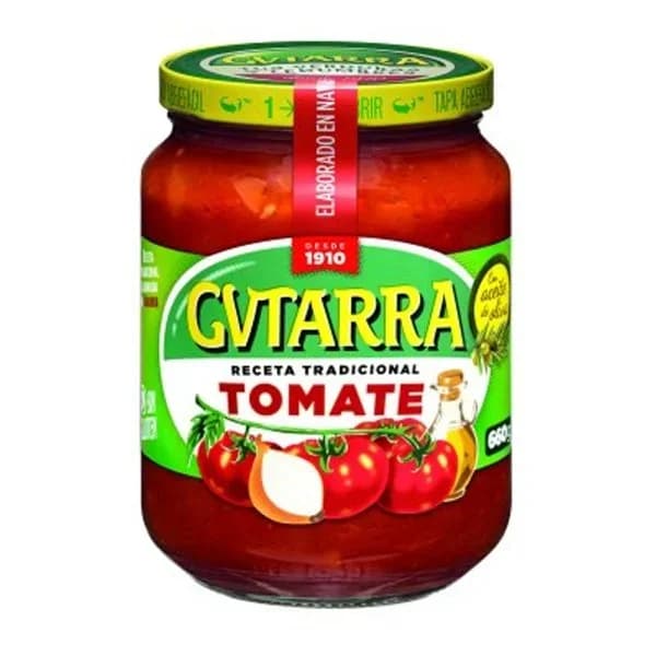 Tomate cocinado GUTARRA, frasco 660 g - 0.66 kg - Imagen del producto en Findit