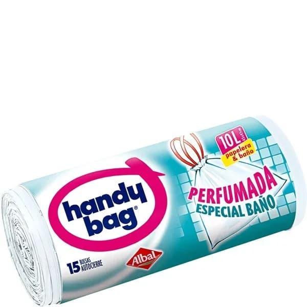 Bolsas de Basura Perfumada Especial Baño 100% Reciclado 10L 15 ud HANDY BAG - 15.27 ud - Imagen del producto en Findit