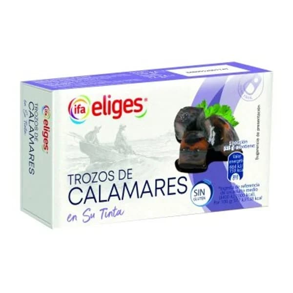 Calamar en su tinta 115 g - 0.07 kg - Imagen del producto en Findit