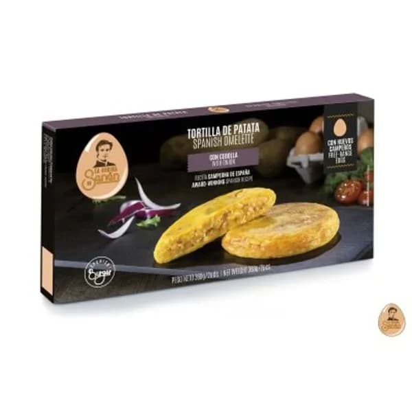Tortilla de patata con cebolla 2 unidades 360 g - 0.36 kg - Imagen del producto en Findit