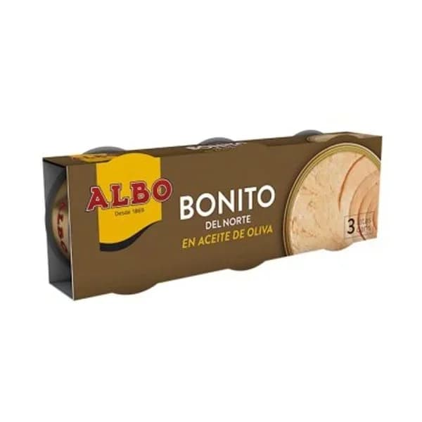 Bonito en aceite de oliva 3x65 g - 0.14 kg - Imagen del producto en Findit