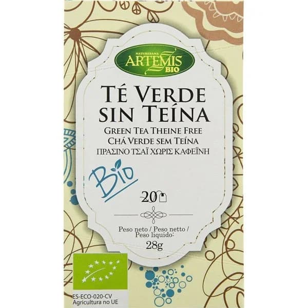 Té verde sin teína bio ARTEMISBIO, caja 28 g - 1 ud - Imagen del producto en Findit