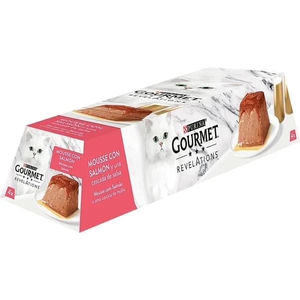 Comida Húmeda Gato Revelations Mousse de Salmón 4 - 0.23 kg - Imagen del producto en Findit