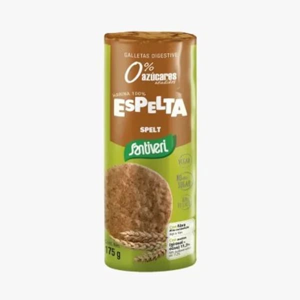 Galleta digestive espelta SANTIVERI, paquete 180 g - 0.18 kg - Imagen del producto en Findit