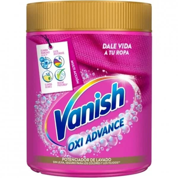 Potenciador de lavado quitamanchas para ropa en polvo sin lejía Oxi Action Vanish 800 g. - 0.8 kg - Imagen del producto en Findit