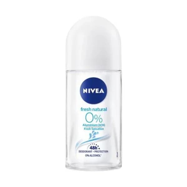 Desodorante 0% aluminio NIVEA FRESH NATURAL, roll on 50 ml - 0.05 l - Imagen del producto en Findit