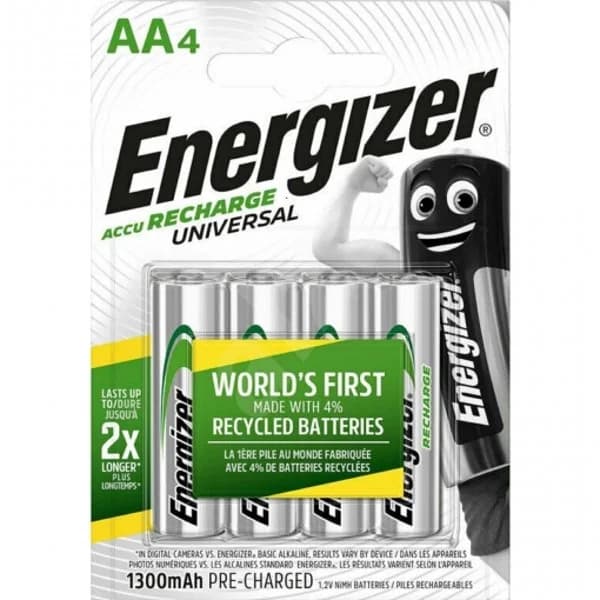 Pila Recargable AA HR06 Blister 4 Unidades - 3.99 ud - Imagen del producto en Findit