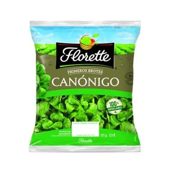 Primeros brotes de canónigos FLORETTE, bolsa 125 g - 0.12 kg - Imagen del producto en Findit