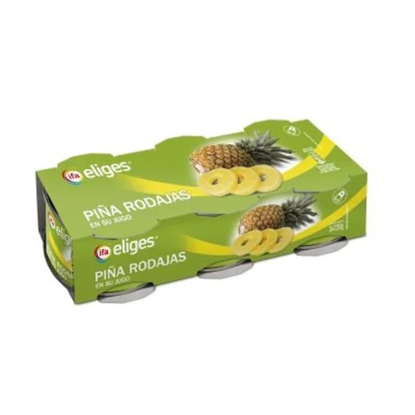 Piña en su jugo 3x220 g - 0.41 ud - Imagen del producto en Findit