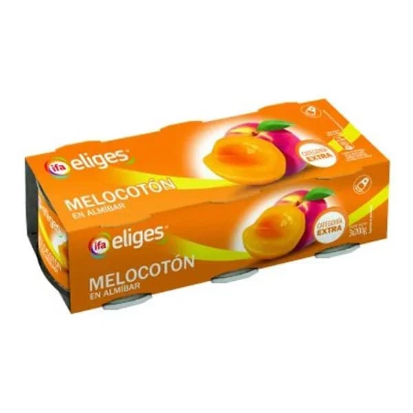 Melocotón en almíbar 3x200 g - 0.35 kg - Imagen del producto en Findit