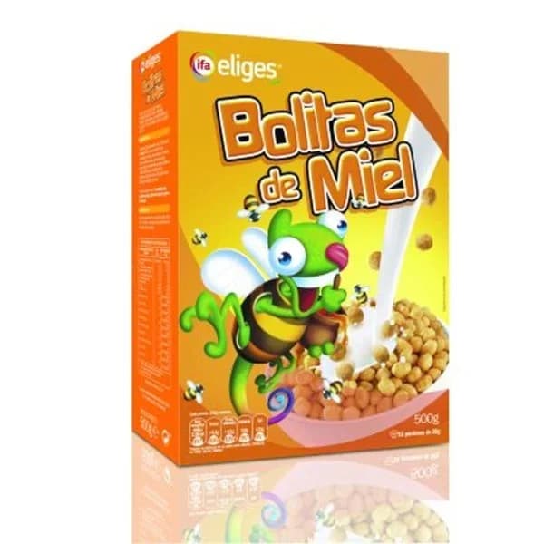 Cereales bolitas de miel 500 g - 0.5 kg - Imagen del producto en Findit