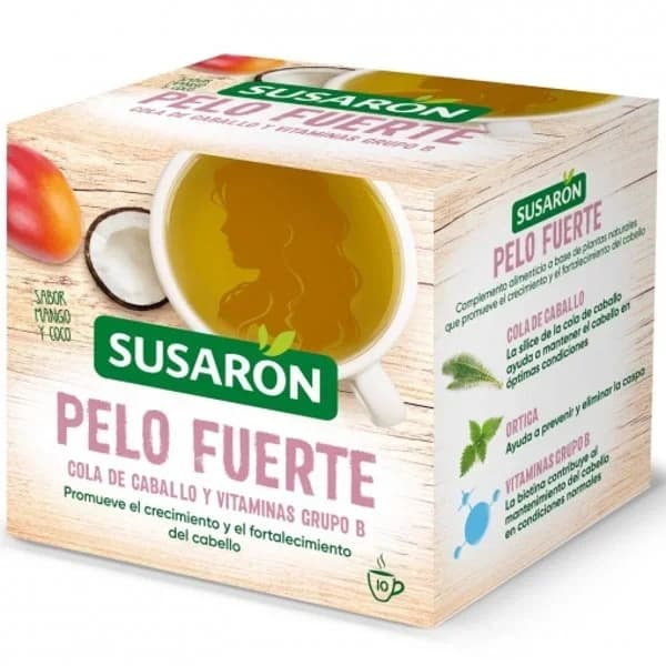 Infusión pelo fuerte SUSARON, caja 10 sobres - 0.01 kg - Imagen del producto en Findit