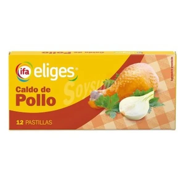 Caldo de pollo 12 pastillas - 11.29 ud - Imagen del producto en Findit