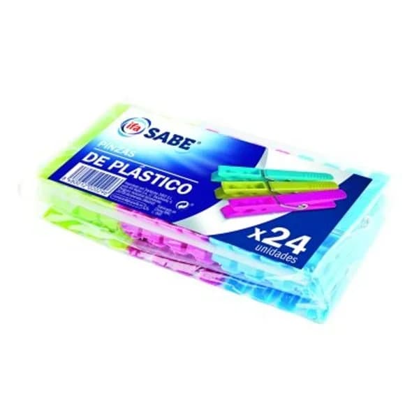 Pinzas de plastico 24 unidades - 21.43 ud - Imagen del producto en Findit