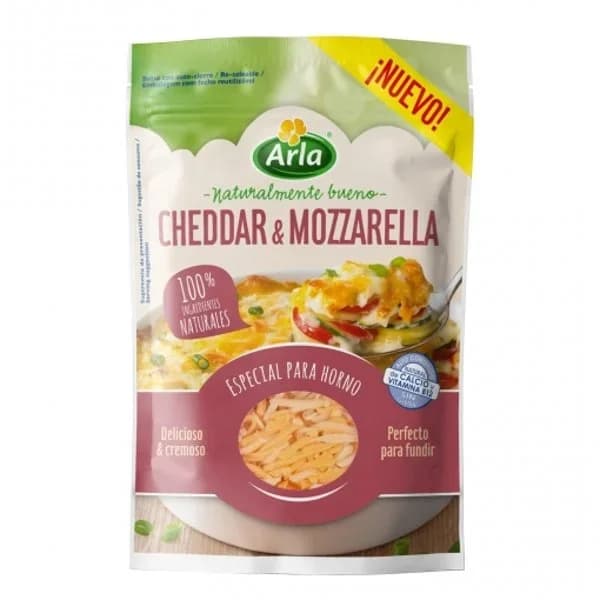 Queso rallado Cheddar & Mozzarella Arla 150 g. - 0.17 kg - Imagen del producto en Findit