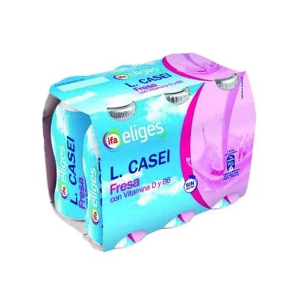 Yogur líquido de fresa 6x100 g - 0.6 kg - Imagen del producto en Findit