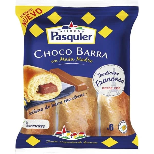 Choco barra con masa madre 6 unidades - 1 ud - Imagen del producto en Findit