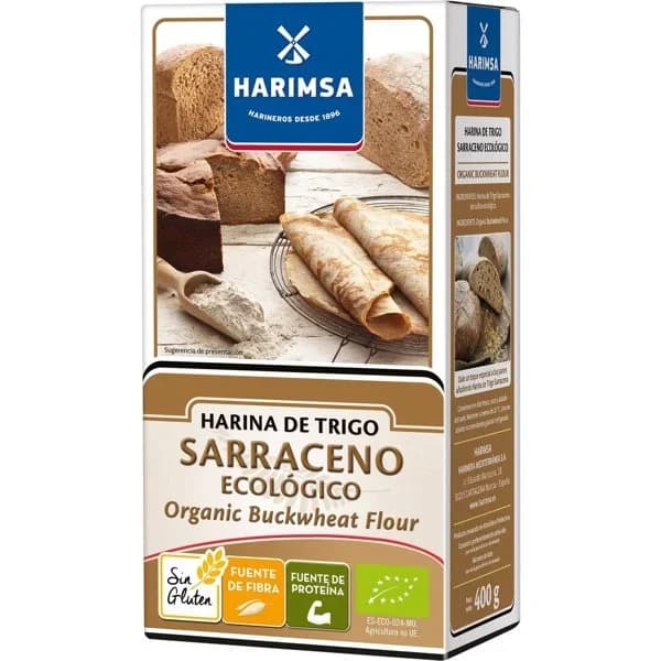 Harina de trigo sarraceno ecológico HARIMSA, caja 400 g - 0.4 kg - Imagen del producto en Findit