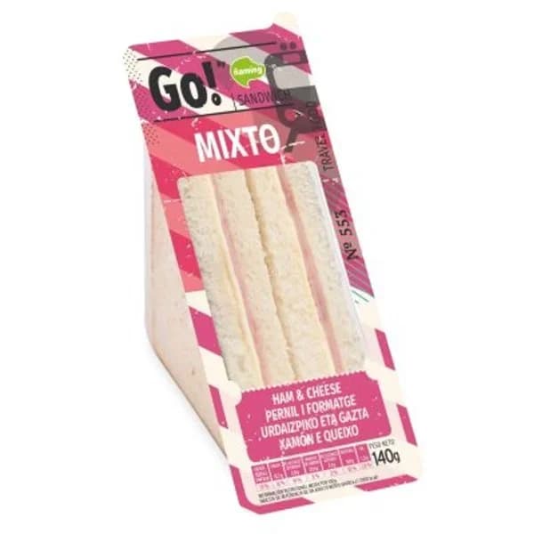 Sándwich mixto 135 g - 0.13 kg - Imagen del producto en Findit