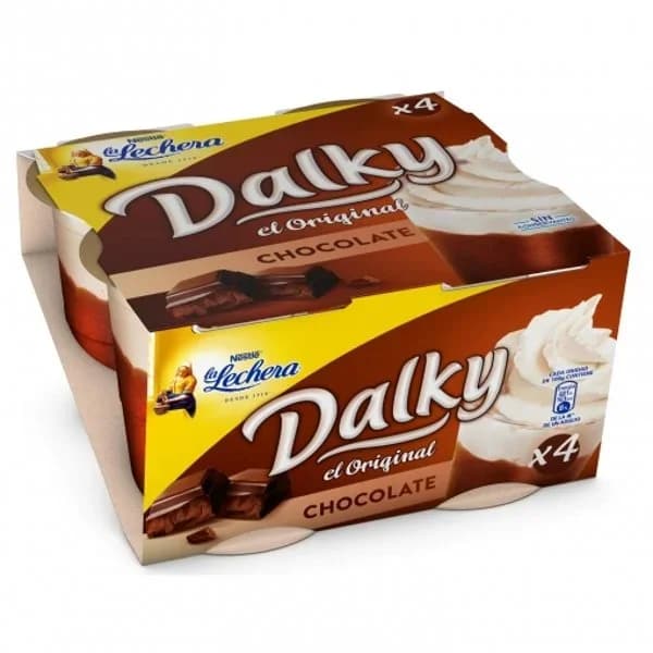 Copa de chocolate con nata Nestlé La Lechera sin gluten pack de 4 unidades de 100 g. - 0.4 kg - Imagen del producto en Findit