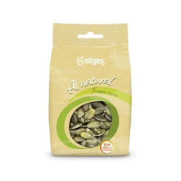 Pipas de calabaza peladas naturales bolsa 150 g - 0.15 kg - Imagen del producto en Findit