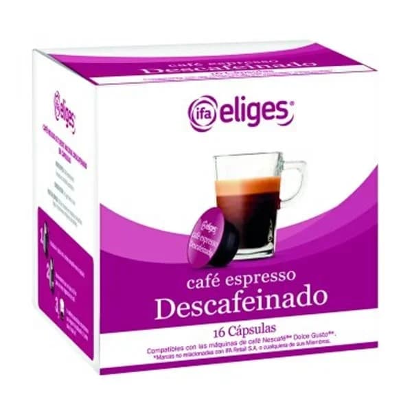 Café descafeinado espresso 16 cápsulas - 16.14 ud - Imagen del producto en Findit