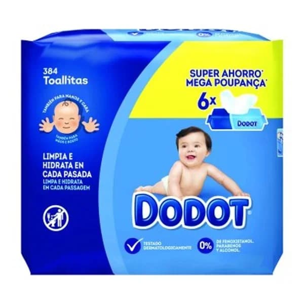 Toallitas DODOT Azul Recambio 6x64 Uds - 384 ud - Imagen del producto en Findit