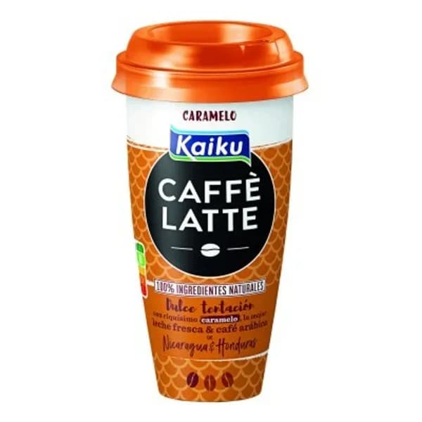 Café Latte de caramelo KAIKU, vaso 230 ml - 0.23 l - Imagen del producto en Findit