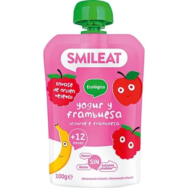 Bolsita de yogur y frambuesa eco 100 g - 0.1 kg - Imagen del producto en Findit