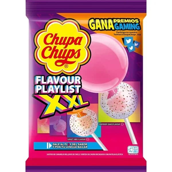 Caramelos con palo flavour playlist xxl Chupa Chups bolsa 145 g - 0.15 ud - Imagen del producto en Findit