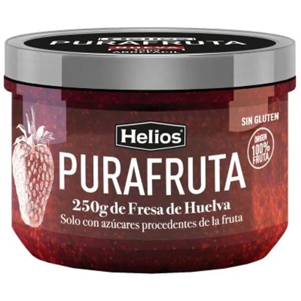 Fruta para untar de fresa Pura Fruta Helios sin gluten 250 g. - 0.24 kg - Imagen del producto en Findit