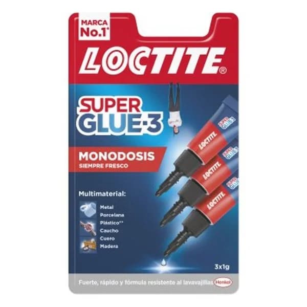 Monodosis de pegamento Super Glue-3, 3x1 g - 1 ud - Imagen del producto en Findit