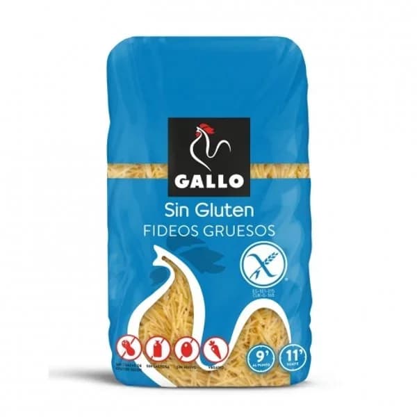 Fideo grueso sin gluten GALLO, paquete 500 g - 0.45 kg - Imagen del producto en Findit