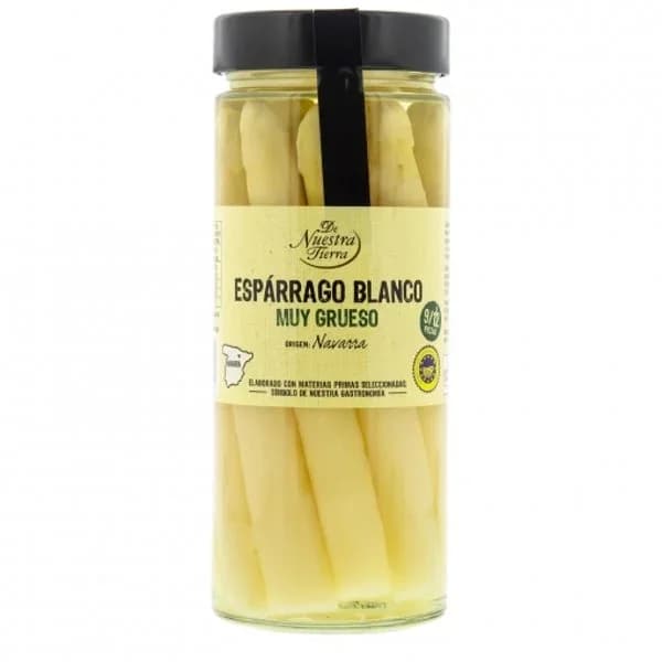 Espárragos blancos muy gruesos De Nuestra Tierra 350 g. - 0.35 kg - Imagen del producto en Findit